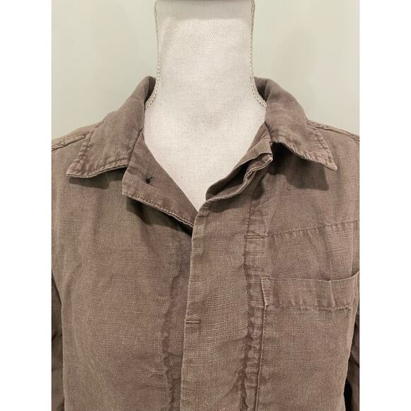 Bleu De Cocagne Linen Work Jacket - Picture 2 of 12